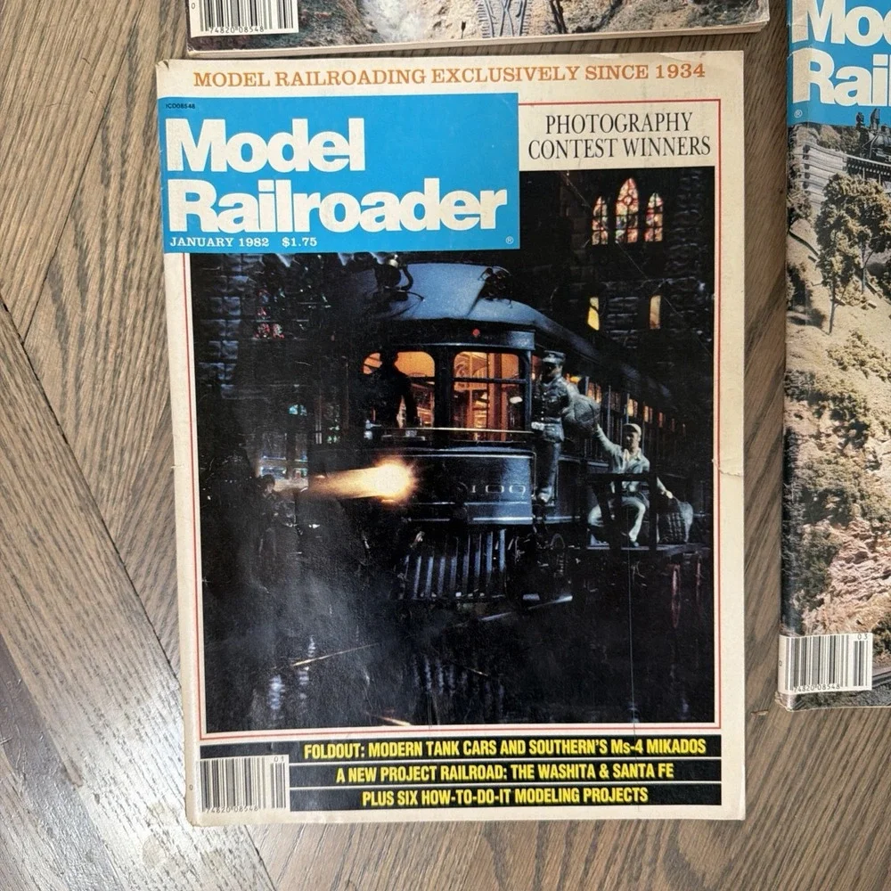 Model railroader Lot Of 7 Vintage Magazines 1982/1984